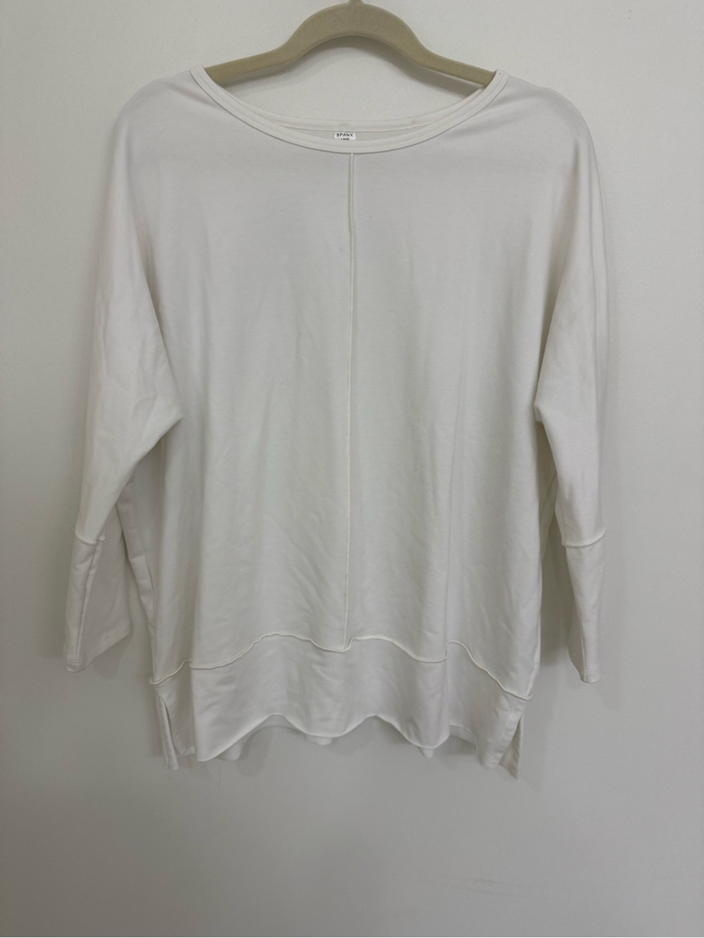 SPANX Classic White Long-Sleeve Women's Top Size Large